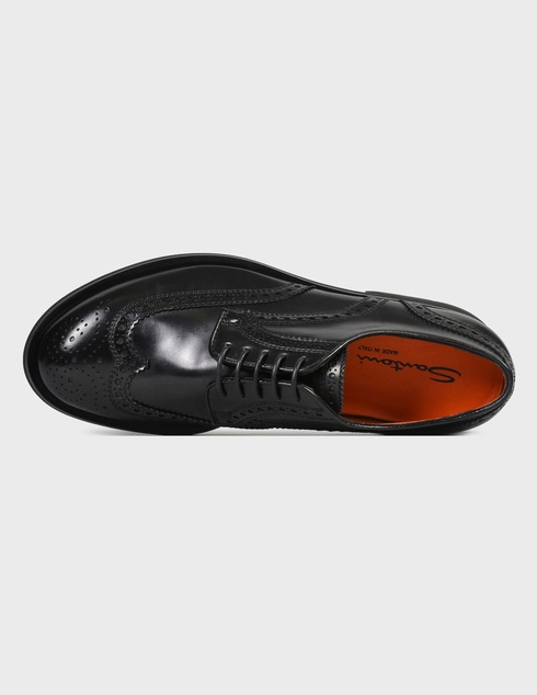 черные Броги Santoni 17872-black размер - 43.5