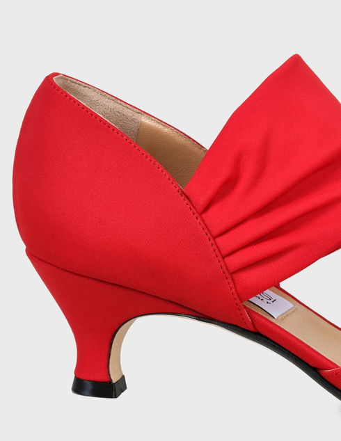 женские красные текстильные Туфли Sergio Rossi SA92350-MFN630-6223-110-red - фото-5