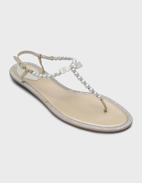 бежевые Сандалии Rene Caovilla 7590_beige