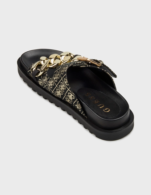 женские черные Шлепанцы Guess FL6FATFAL03_black - фото-2