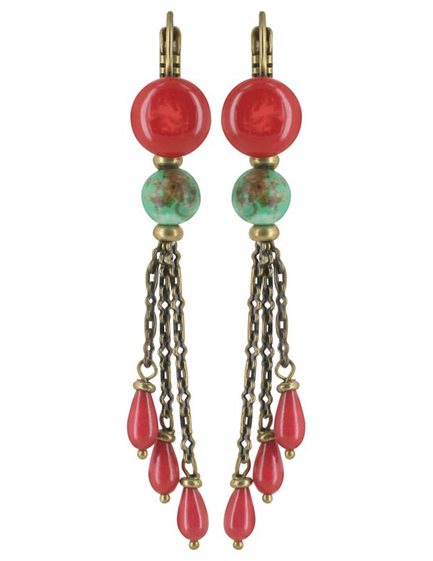 

Серьги, Красный