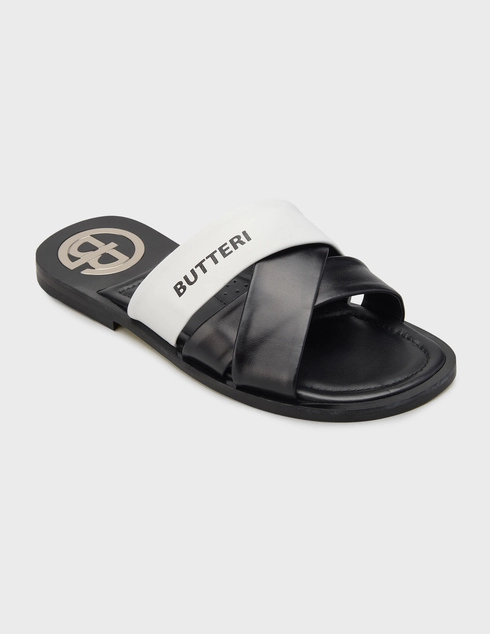 черные Шлепанцы Gianfranco Butteri 67110-black