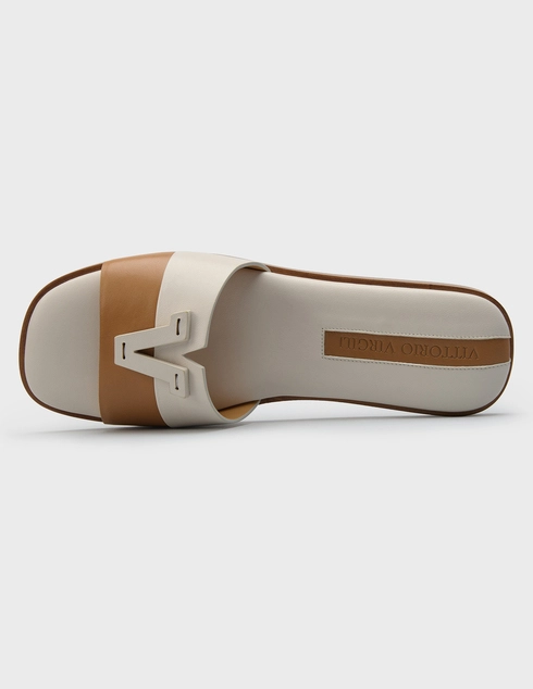бежевые женские Шлепанцы Vittorio Virgili 604703_beige 17700 грн