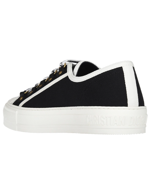 женские черные Кеды Christian Dior KCK177CVA12X-18_black - фото-2