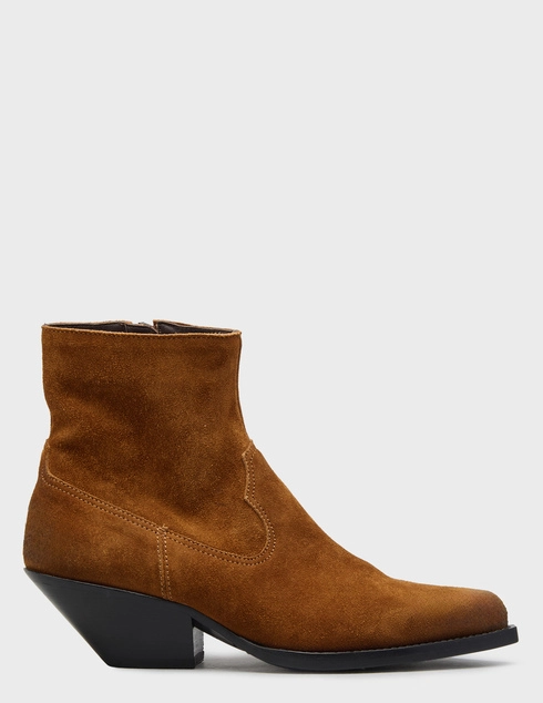 женские коричневые замшевые Ботильоны SEBOY'S SB979CUO_brown - фото-5