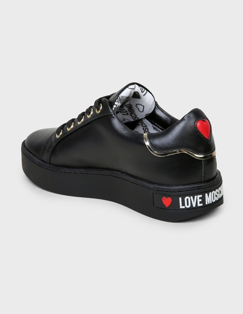 женские черные Кеды Love Moschino AGR-15043-black - фото-2