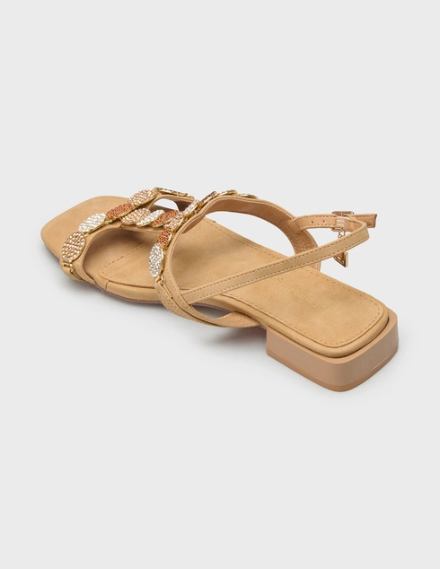 женские бежевые Босоножки Laura Biagiotti 9719-NB-camel_beige - фото-2