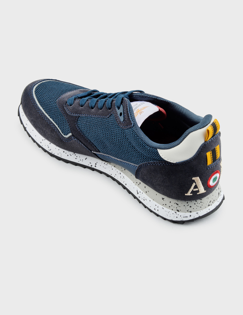 мужские синие Кроссовки Aeronautica Militare 3545_blue - фото-2