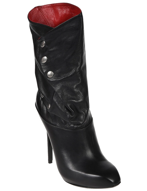 черные Сапоги Alexander Mcqueen 4308-black