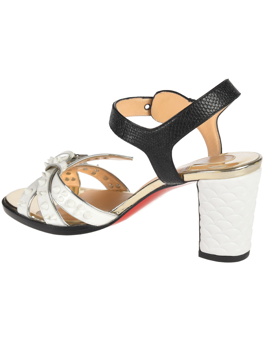 женские белые Босоножки Christian Louboutin CL9906_white - фото-2