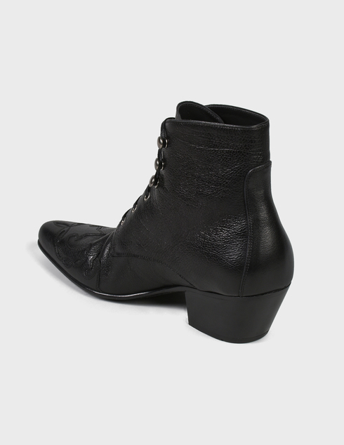 женские черные Ботинки Saint Laurent Paris 4736-black - фото-2