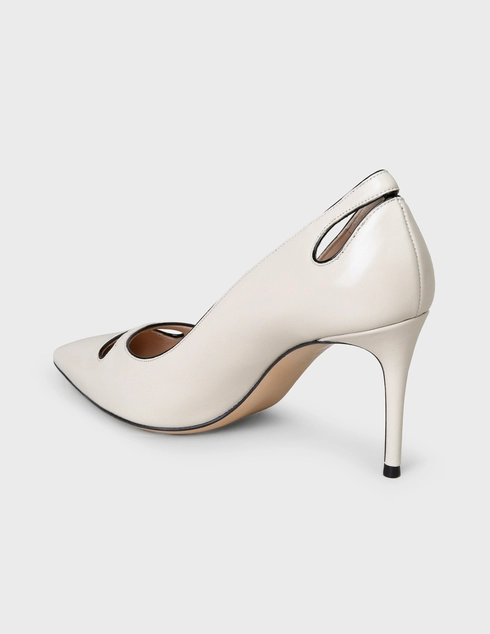 белые женские Туфли Casadei 837-beige 16068 грн