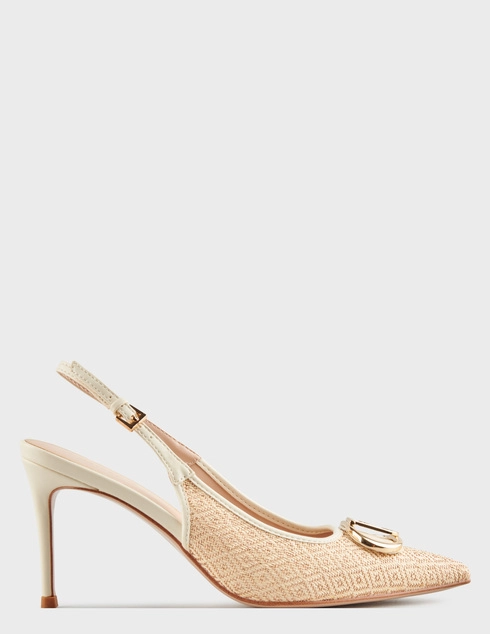 женские бежевые рафия Босоножки Tosca Blu SS2524S243_beige - фото-5