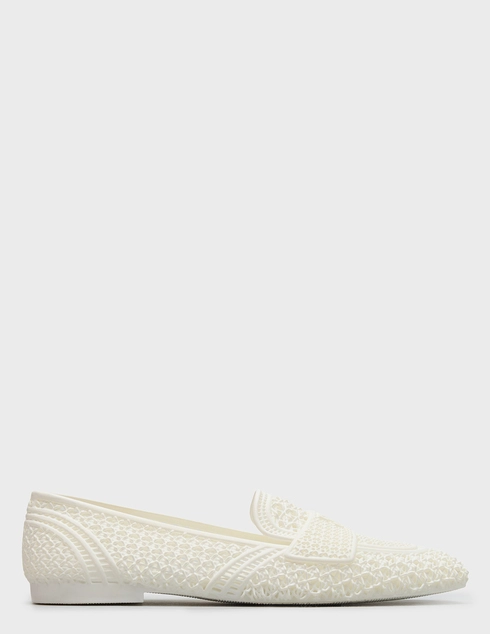 женские белые резиновые Лоферы Casadei 207-white - фото-5