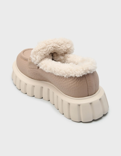 женские бежевые Лоферы Voile Blanche 9533-01_beige - фото-2