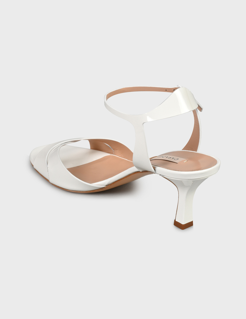 женские белые Босоножки Casadei 750-white - фото-2