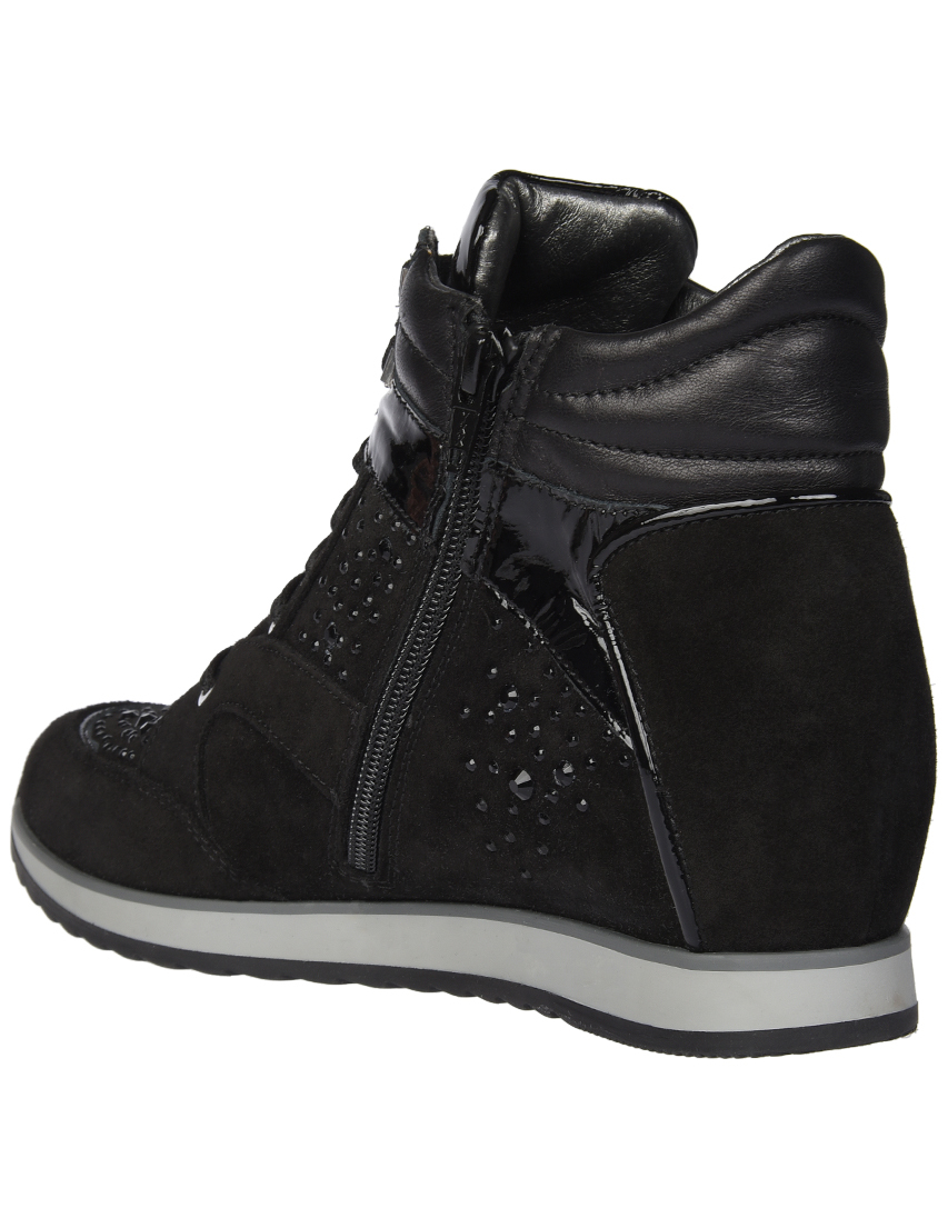 женские черные Сникерсы Andrea Morelli MOR9129_black - фото-2