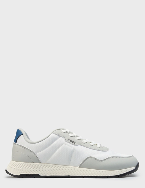 мужские белые текстильные Кроссовки Boss 5053648110263117-064 - фото-5