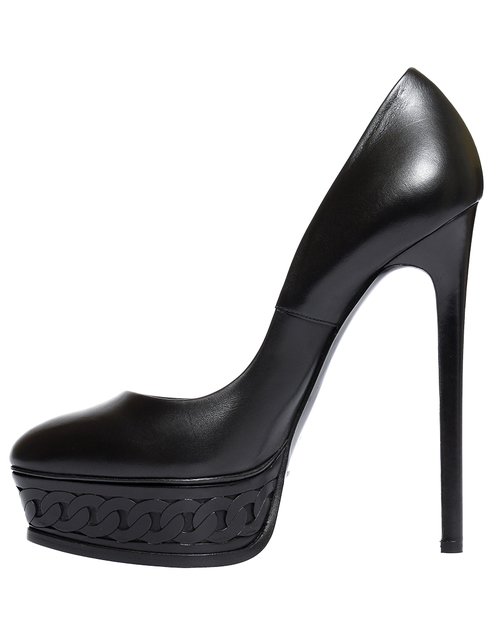 женские черные Туфли Casadei Т-350_black - фото-2