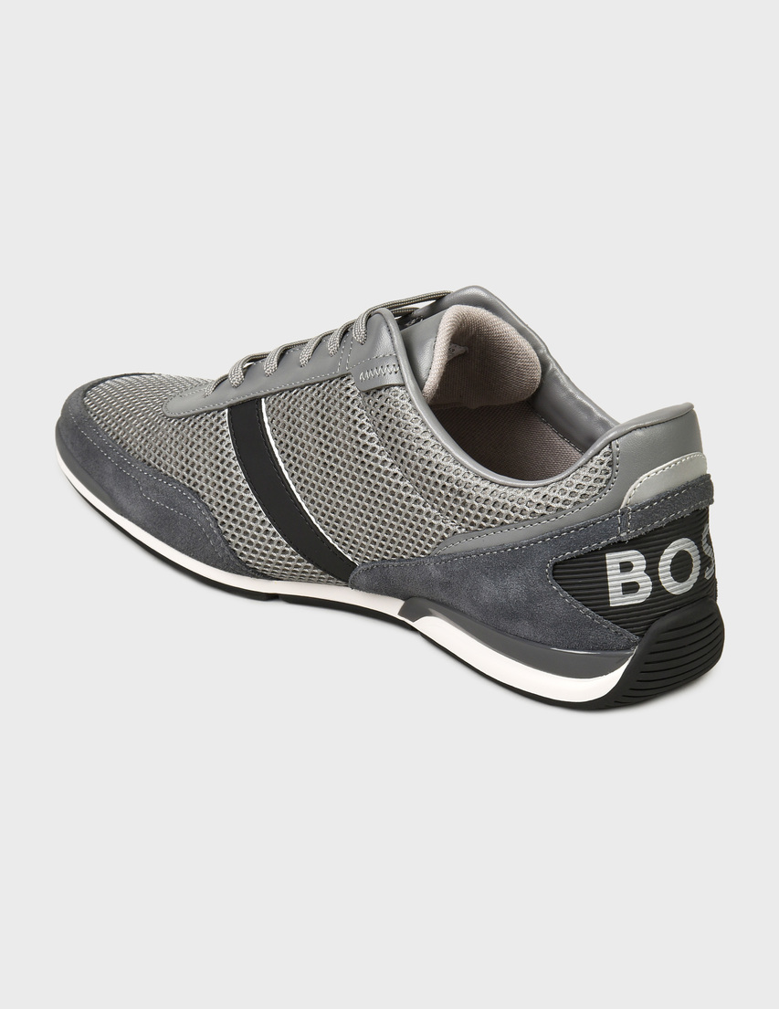 мужские серые Кроссовки Boss 5049323310249971-060 - фото-2