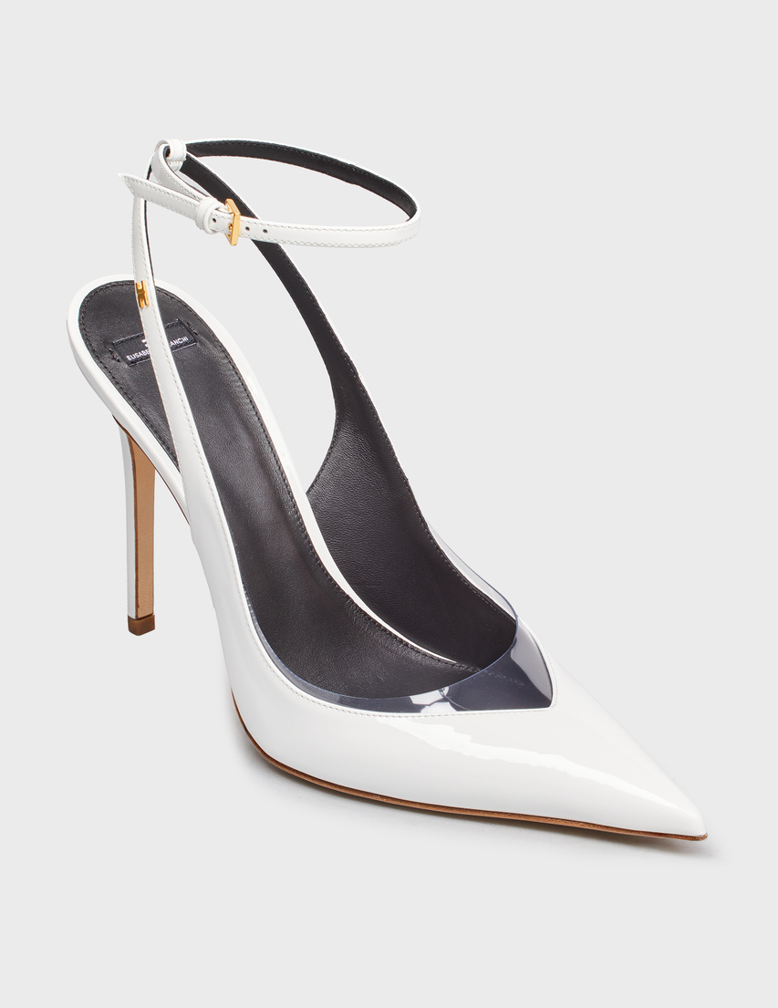женские белые Босоножки Elisabetta Franchi SA-32B-53E2-V560-360 - фото-2