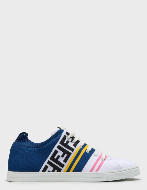 мужские многоцветные текстильные Кеды Fendi 1202-A5JR-F150L _multi - фото-5