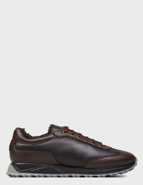 мужские коричневые кожаные Кроссовки Aldo Brue 73-brown - фото-5