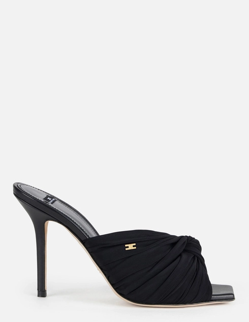женские черные текстильные Мюли Elisabetta Franchi SA-33L-63E2-V500-110 - фото-5