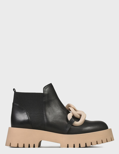 женские черные кожаные Ботинки Helena Soretti MILE-10-black - фото-5