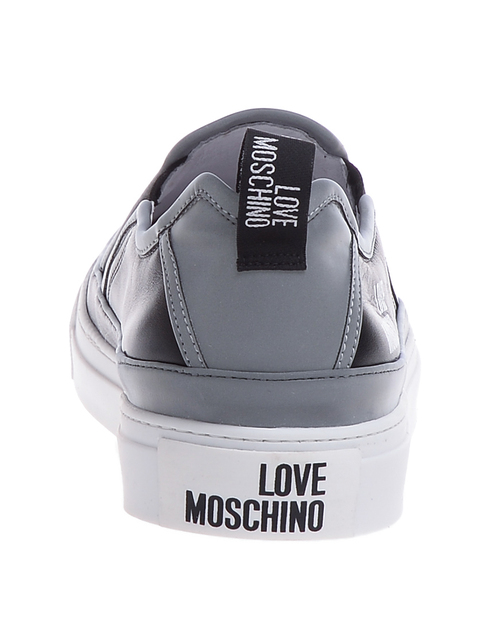 мужские черные Слипоны Love Moschino 75009_black - фото-2