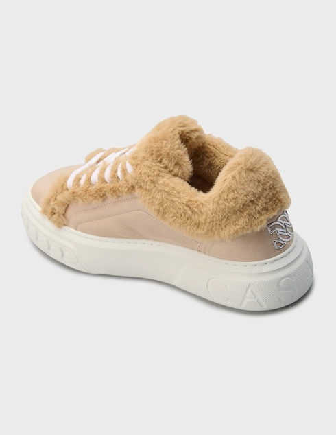 женские бежевые Кеды Casadei 128_beige - фото-2