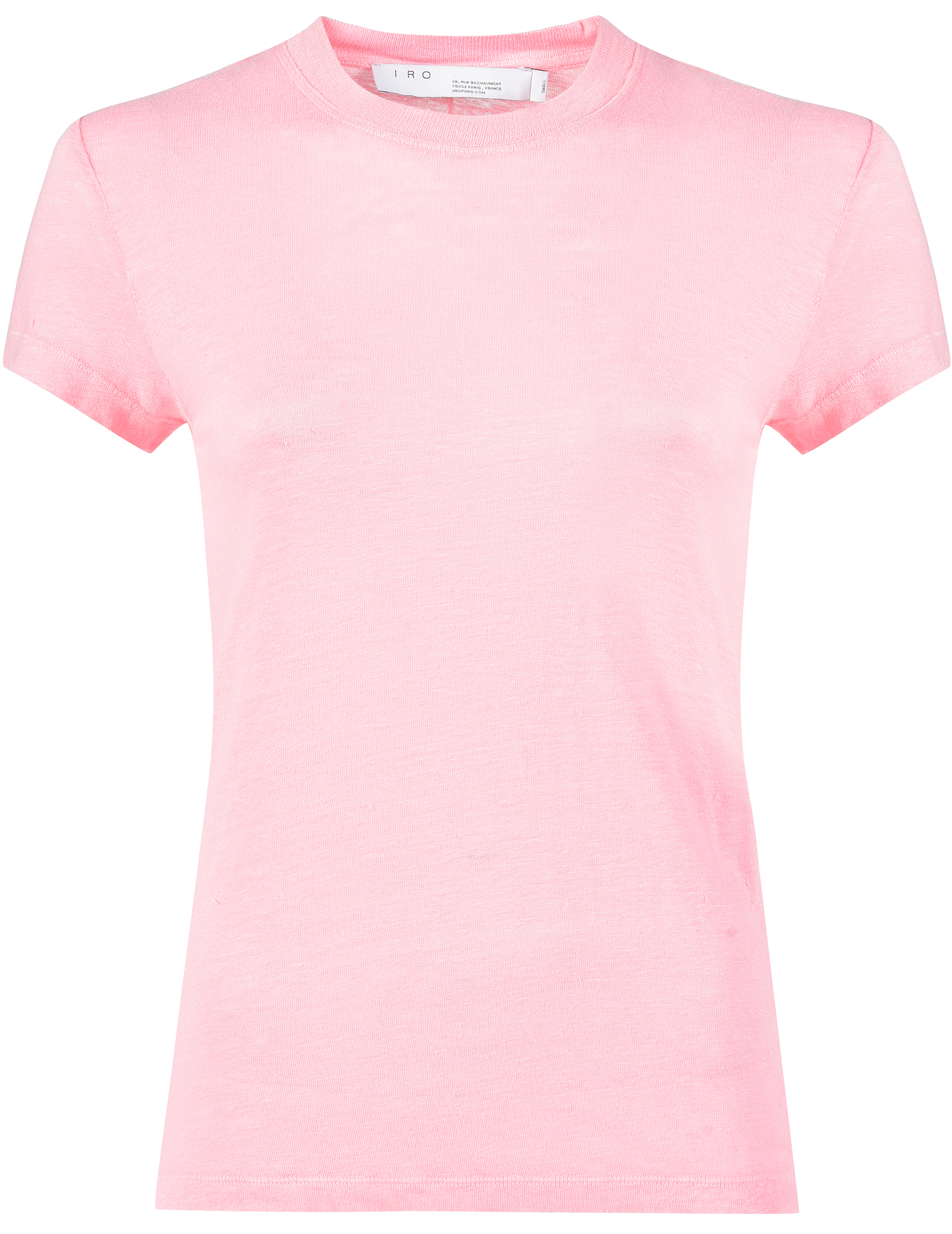 Розовая футболка однотонная