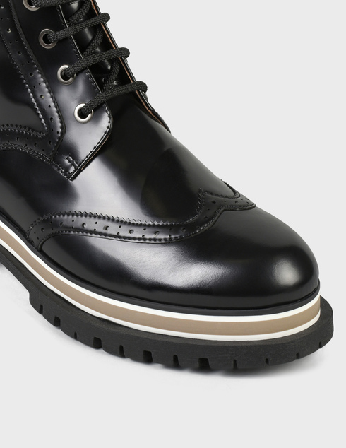 женские черные лакированные Ботинки Repo 11408-black - фото-5