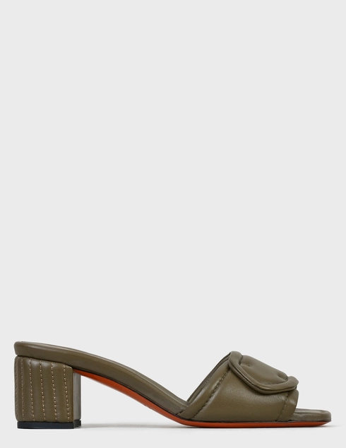 женские зеленые Шлепанцы Santoni SWHIQ59245HA2TPFHV50-green - фото-6