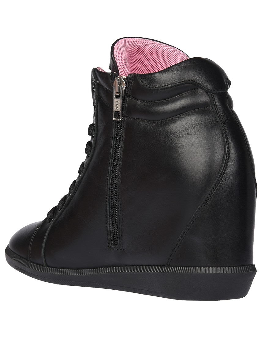 женские черные Сникерсы John Galliano GAL7293_black - фото-2