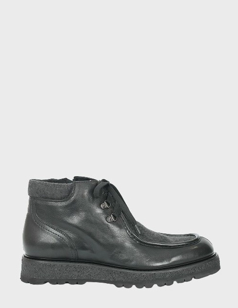 мужские черные кожаные Ботинки Giampiero Nicola 41134 - фото-5