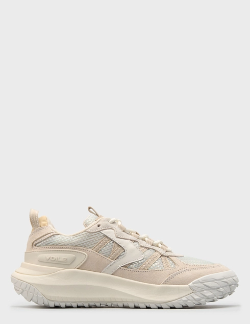 женские бежевые текстильные Кроссовки Voile Blanche 9698_beige - фото-5