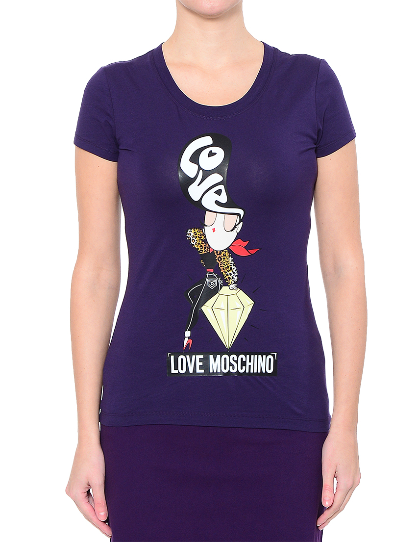 Женская футболка LOVE MOSCHINO 4B19Y3E1698-W14_purple