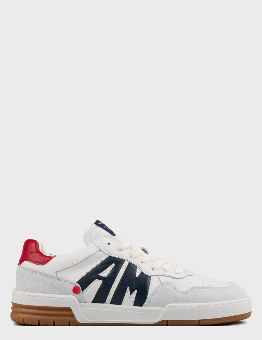 мужские белые кожаные Кеды Aeronautica Militare 300-212_white - фото-5