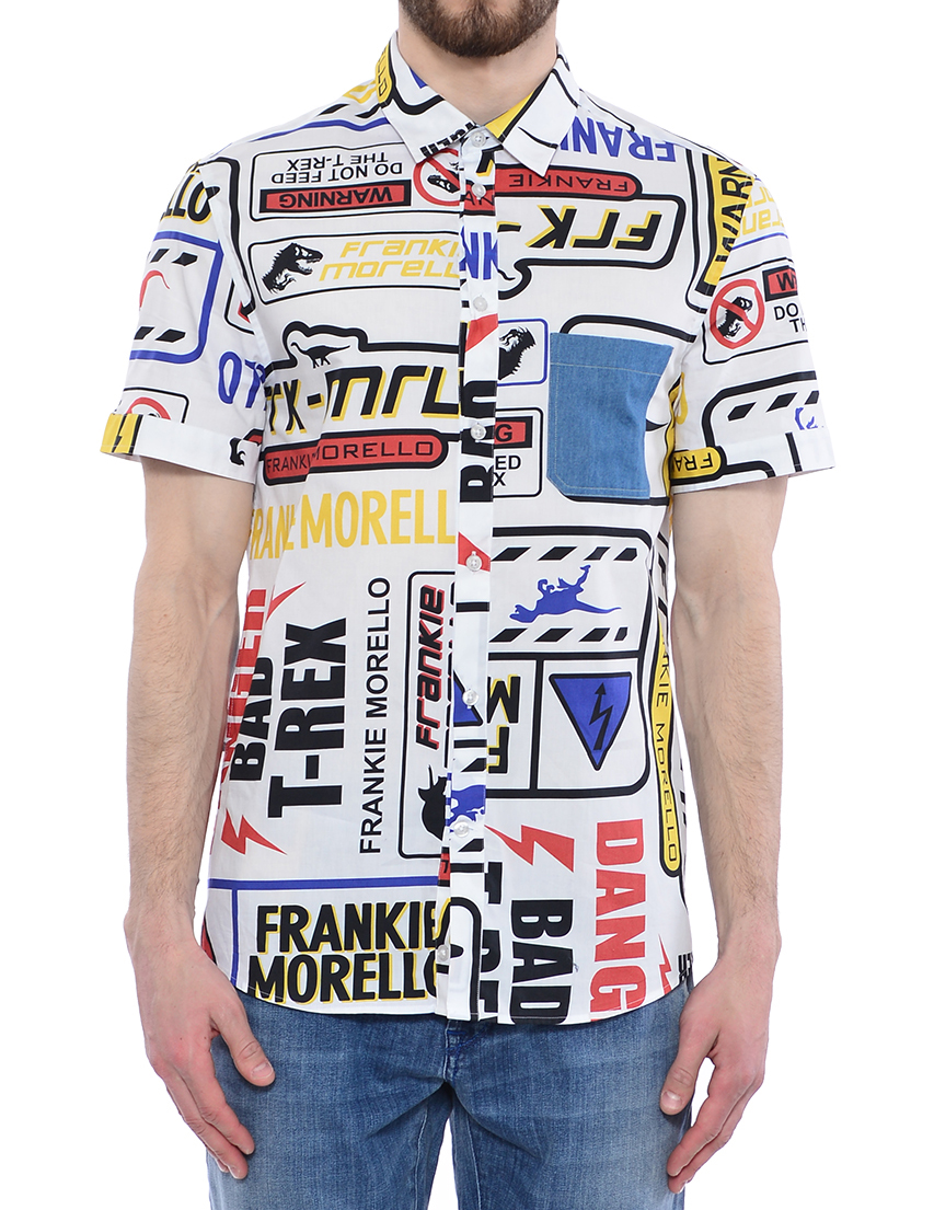 Мужская рубашка FRANKIE MORELLO SH06POST31-100