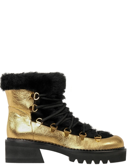 женские золотые кожаные Ботинки Ballin B8W9063-1565AGB - фото-5