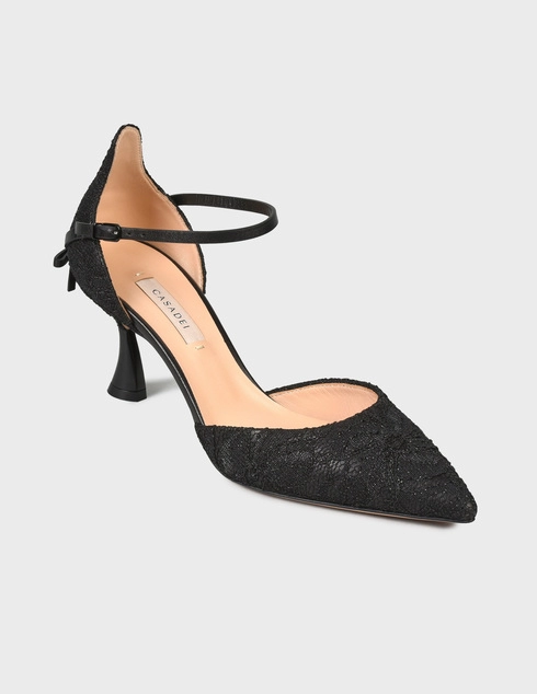 женские черные Туфли Casadei AGR-645-black - фото-2