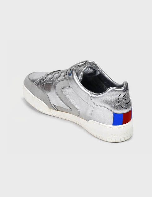 женские серебряные Кеды Stella Mccartney 4398-silver - фото-2