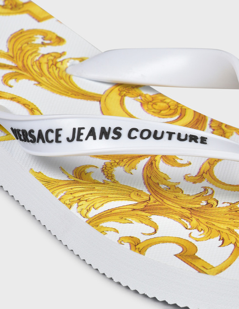 женские белые резиновые Пантолеты Versace Jeans Couture E0VWASQ771941MCI - фото-5