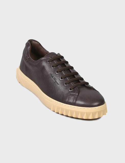 коричневые Кеды Salvatore Ferragamo CUBE-brown