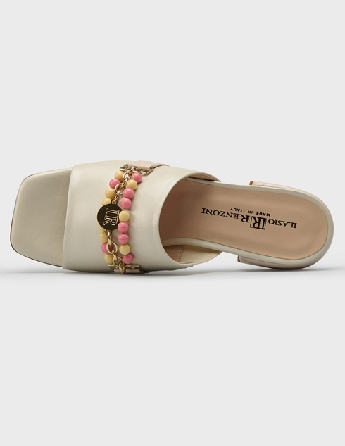 бежевые женские Шлепанцы Ilasio Renzoni 8401_beige 15700 грн