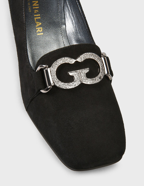 женские черные замшевые Туфли Giannini & ilari 5265-black - фото-5