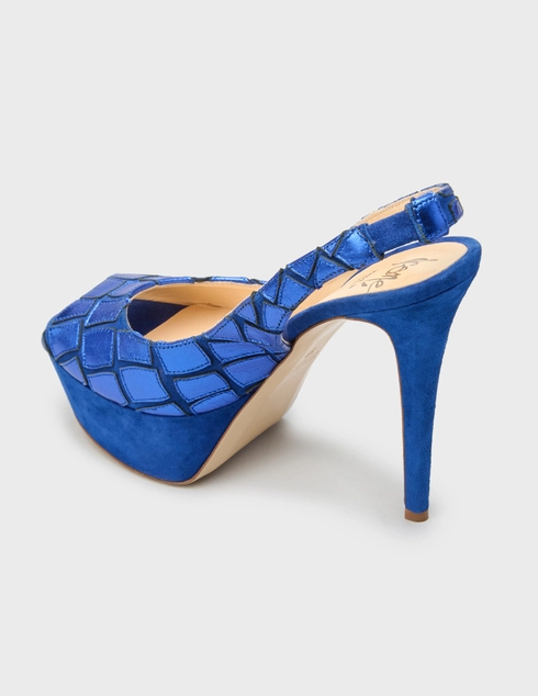 женские синие Босоножки Icone 5002_blue - фото-2