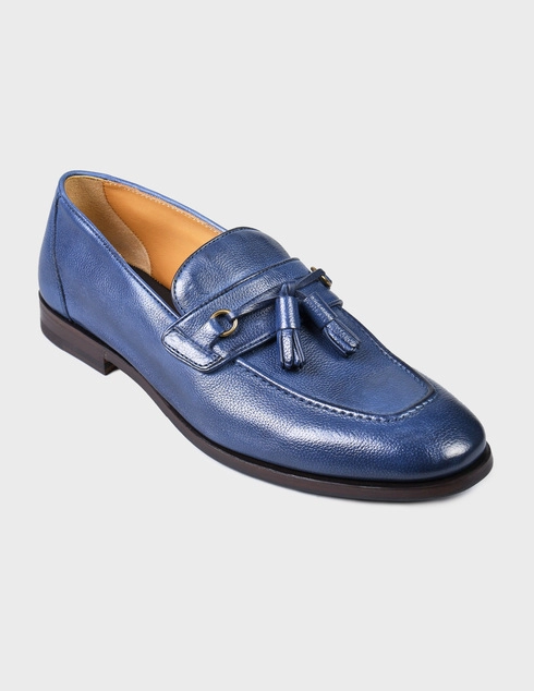 синие Лоферы Henderson Baracco 73407_blue