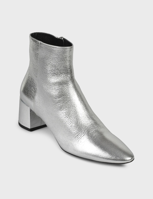 серебряные Ботильоны Saint Laurent Paris 4816-silver